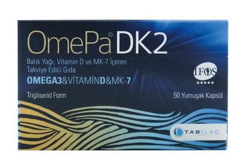 Omepa Dk2 Balık Yağı Yetişkin Vitamin 50 Tablet