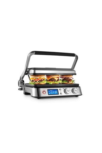 Delonghi CGH1020D 6 Dilim Döküm Çıkartılabilir Plaka Çift Taraflı 1800 W Izgaralı inox Tost Makinesi