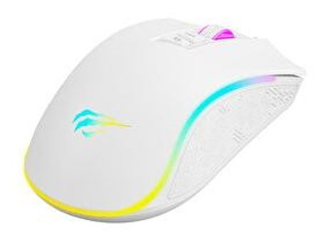 Havit Gamenote Ms1034 RGB Ergonomik Makrolu Kablolu Beyaz Lazer Gaming Mouse