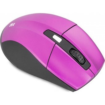 Everest SM-861 Sessiz Ergonomik Kablosuz Mor Optik Mouse