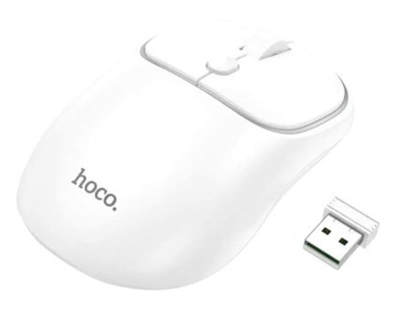 Hoco GM25 Kablosuz Beyaz Optik Mouse