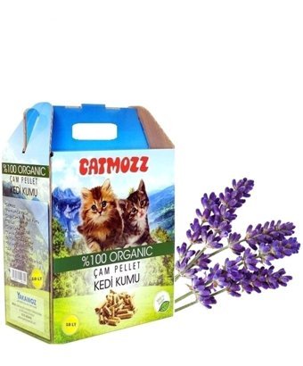 Catmozz Lavanta Kokulu Kalın Taneli Pelet Kedi Kumu 10 lt