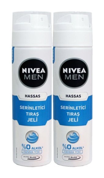 Nivea Hassas Seyahat Boyu Hassas Ciltler İçin Tıraş Köpüğü 2x200 ml