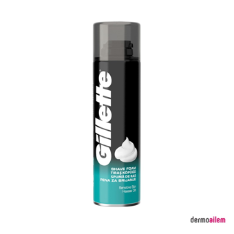 Gillette Seyahat Boyu Hassas Ciltler İçin Tıraş Köpüğü 200 ml