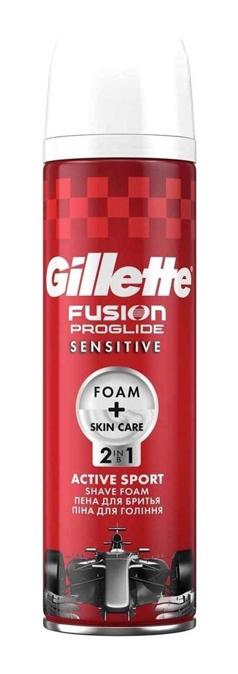 Gillette Fusion Proglide Seyahat Boyu Hassas Ciltler İçin Tıraş Köpüğü 250 ml