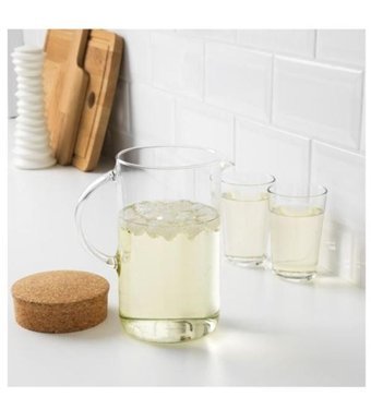 Ikea 365+ Cam 1.5 lt Kapaklı Sürahi Şeffaf