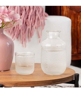 Porsima 14974 Cam 650 ml Kapaklı Sürahi