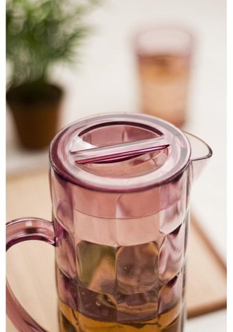 Bena Life Allegra Akrilik 1.5 lt Kapaklı Sürahi Mürdüm