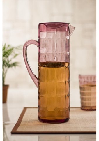 Bena Life Allegra Akrilik 1.5 lt Kapaklı Sürahi Mürdüm