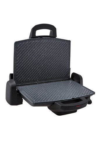 Emsan Magic Pro 6 Dilim Granit Çıkartılabilir Plaka Tek Yönlü 1800 W Izgaralı Siyah Tost Makinesi