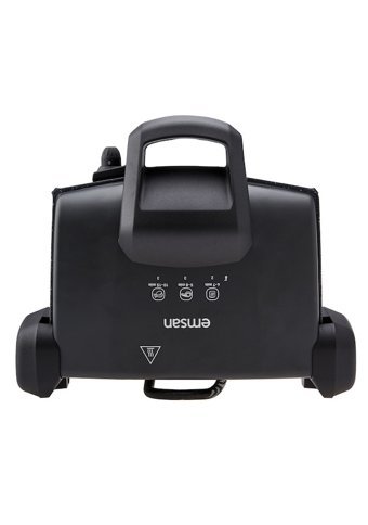 Emsan Magic Pro 6 Dilim Granit Çıkartılabilir Plaka Tek Yönlü 1800 W Izgaralı Siyah Tost Makinesi