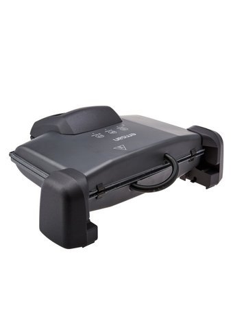 Emsan Magic Pro 6 Dilim Granit Çıkartılabilir Plaka Tek Yönlü 1800 W Izgaralı Siyah Tost Makinesi