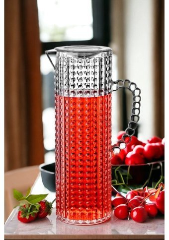 Madamev Akrilik 1.5 lt Kapaklı Sürahi