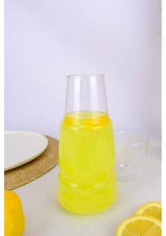 Digithome Cam 750 ml Kapaklı Sürahi Şeffaf
