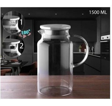 Gönül Mutfak Gnl3629 Cam 1.5 lt Kapaklı Sürahi