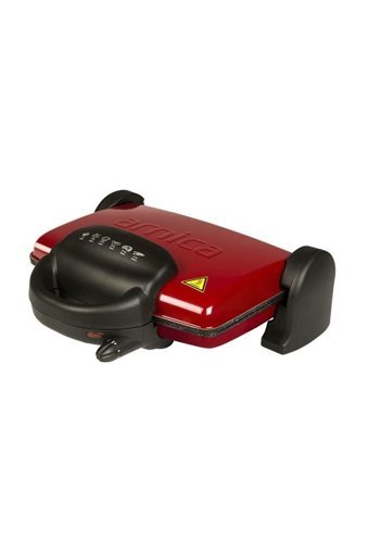 Arnica GH26111 6 Dilim Granit Çıkartılabilir Plaka Çift Taraflı 1750 W Izgaralı Kırmızı Tost Makinesi