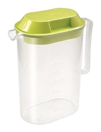 Bks Plastik 1 lt Kapaklı Sürahi Şeffaf