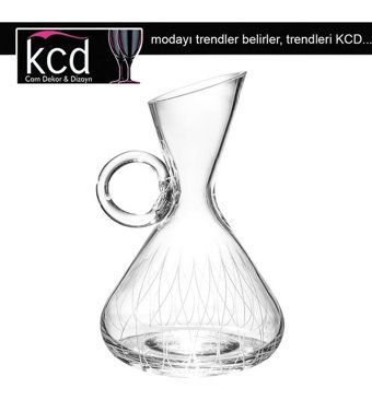 Kcd Panora Kesme Cam 1 lt Kapaklı Sürahi