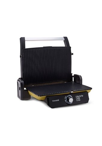 Homend Toastbuster 4 Dilim Döküm Çıkartılabilir Plaka Tek Yönlü 1800 W Izgaralı Gold Tost Makinesi