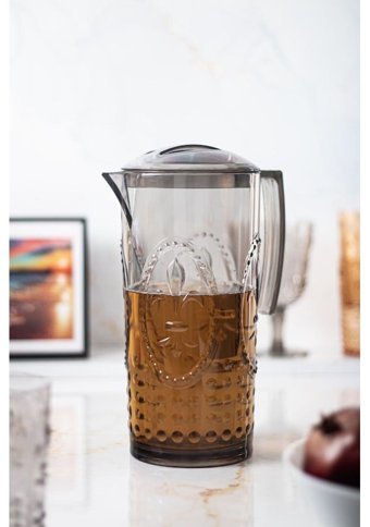 Bena Life Akrilik Magic Akrilik 2.3 lt Kapaklı Sürahi Füme