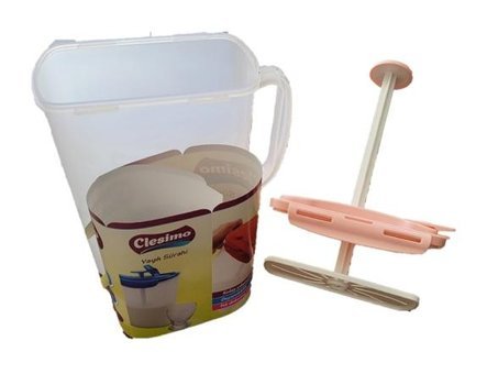 Clesimo Plastik 4 lt Kapaklı Sürahi Pembe