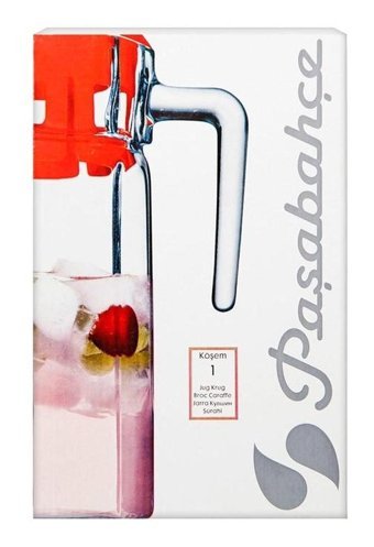 Paşabahçe Cam 1 lt Kapaklı Sürahi Şeffaf