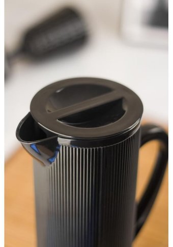 Bena Life Barok Cam 1.5 lt Kapaklı Sürahi Siyah