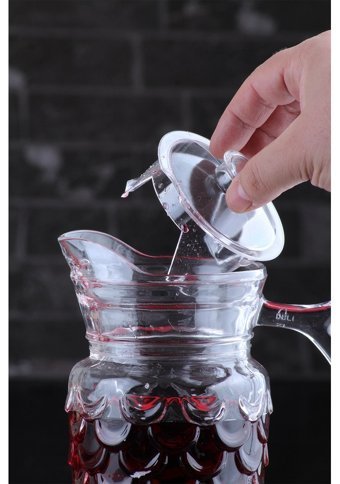 Morlimon Cam 1.7 lt Kapaklı Sürahi