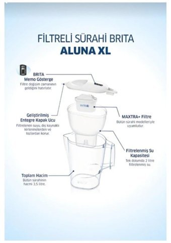Brita Aluna Cam 3.5 lt Kapaklı Sürahi