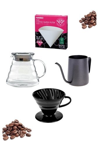 Black Goat Barista Drip Filter Cam 1 lt Kapaklı Sürahi