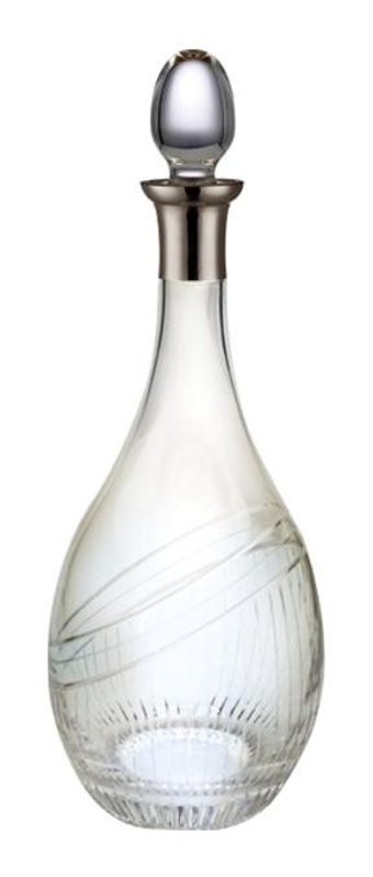 Kcd Seremoni Platin Kesme Cam 1.5 lt Kapaklı Sürahi Şeffaf