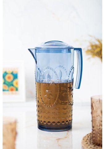 Bena Life Akrilik Magic Akrilik 2.3 lt Kapaklı Sürahi Lacivert