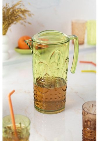Bena Life Akrilik Magic Akrilik 2.3 lt Kapaklı Sürahi Yeşil