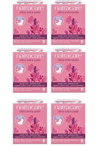 Natracare Organik Kalın Gece 8'li Hijyenik Ped 6 Adet