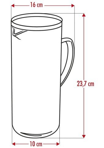 Depa Cam 1.5 lt Kapaklı Sürahi Şeffaf