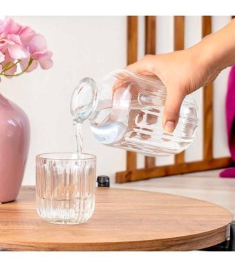 Porsima 14976 Cam 650 ml Kapaklı Sürahi