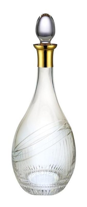 Kcd Seremoni Altın Kesme Cam 1.5 lt Kapaklı Sürahi