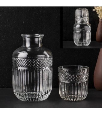 Porsima 14975 Cam 650 ml Kapaklı Sürahi