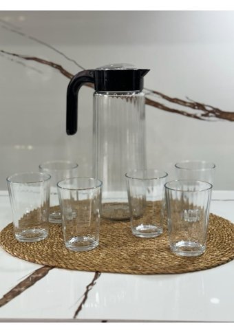 Ekim Evaxglass Cam 1.5 lt Kapaklı Sürahi