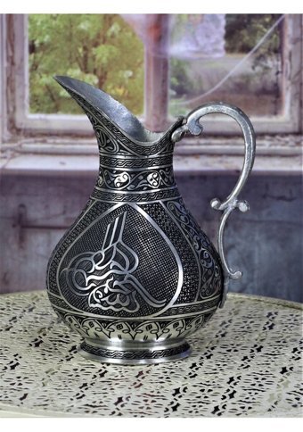 Sultan Osmanlı Cam 1 lt Kapaklı Sürahi