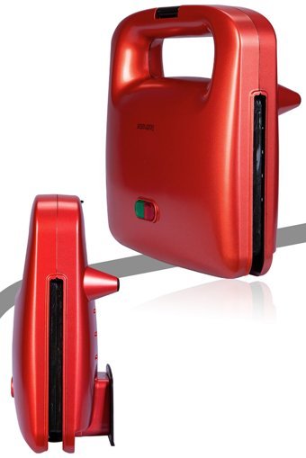 Goldmaster Nice 2 Dilim Alüminyum Tek Yönlü 750 W Izgaralı Kırmızı Tost Makinesi