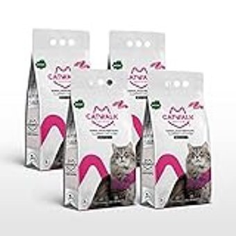Catwalk Topaklanan İnce Taneli Bentonit Kedi Kumu 4x5 lt