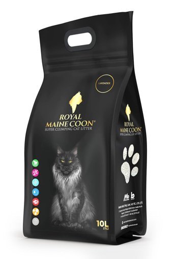Royal Maine Coon Lavanta Kokulu Topaklanan İnce Taneli Bentonit Kedi Kumu 10 lt