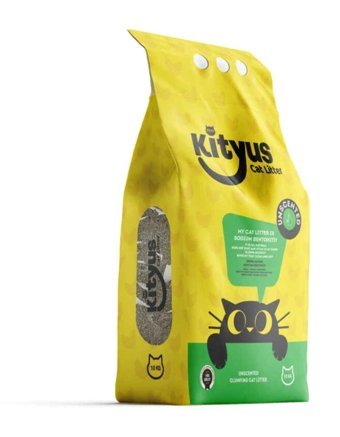 Kityus Kokusuz Topaklanan İnce Taneli Bentonit Kedi Kumu 10 lt