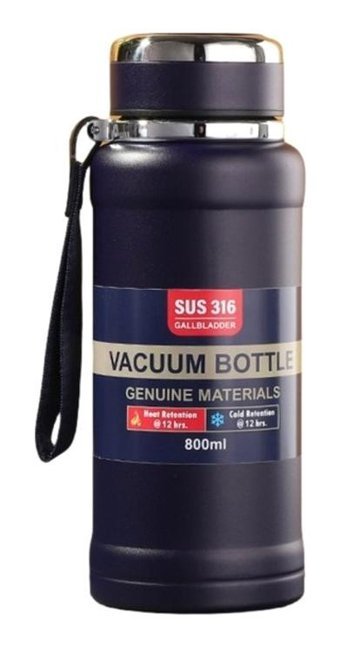 Mdsj Jzcat Çelik 600 ml Outdoor Termos Siyah