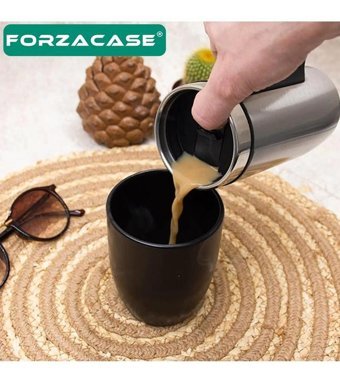 Forzacase FC264S Çelik 200 ml Outdoor Termos Siyah