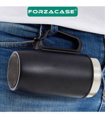 Forzacase FC264S Çelik 200 ml Outdoor Termos Siyah