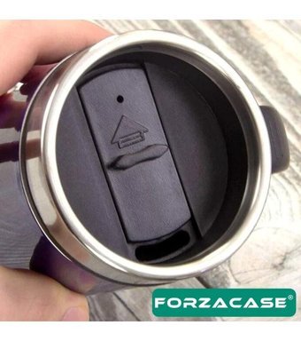 Forzacase FC264S Çelik 200 ml Outdoor Termos Siyah