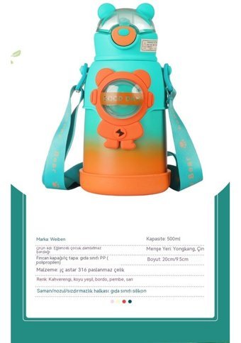Luckystar Çelik 500 ml Termos Pembe