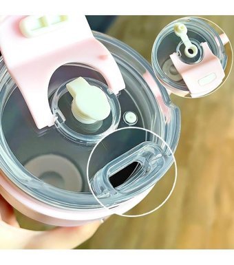 Ikkb Çelik 860 ml Outdoor Termos Pembe